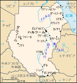 แผนที่ซูดานตั้งแต่ปี 1956 จนถึงการแยกตัวของซูดานใต้ในปี 2011