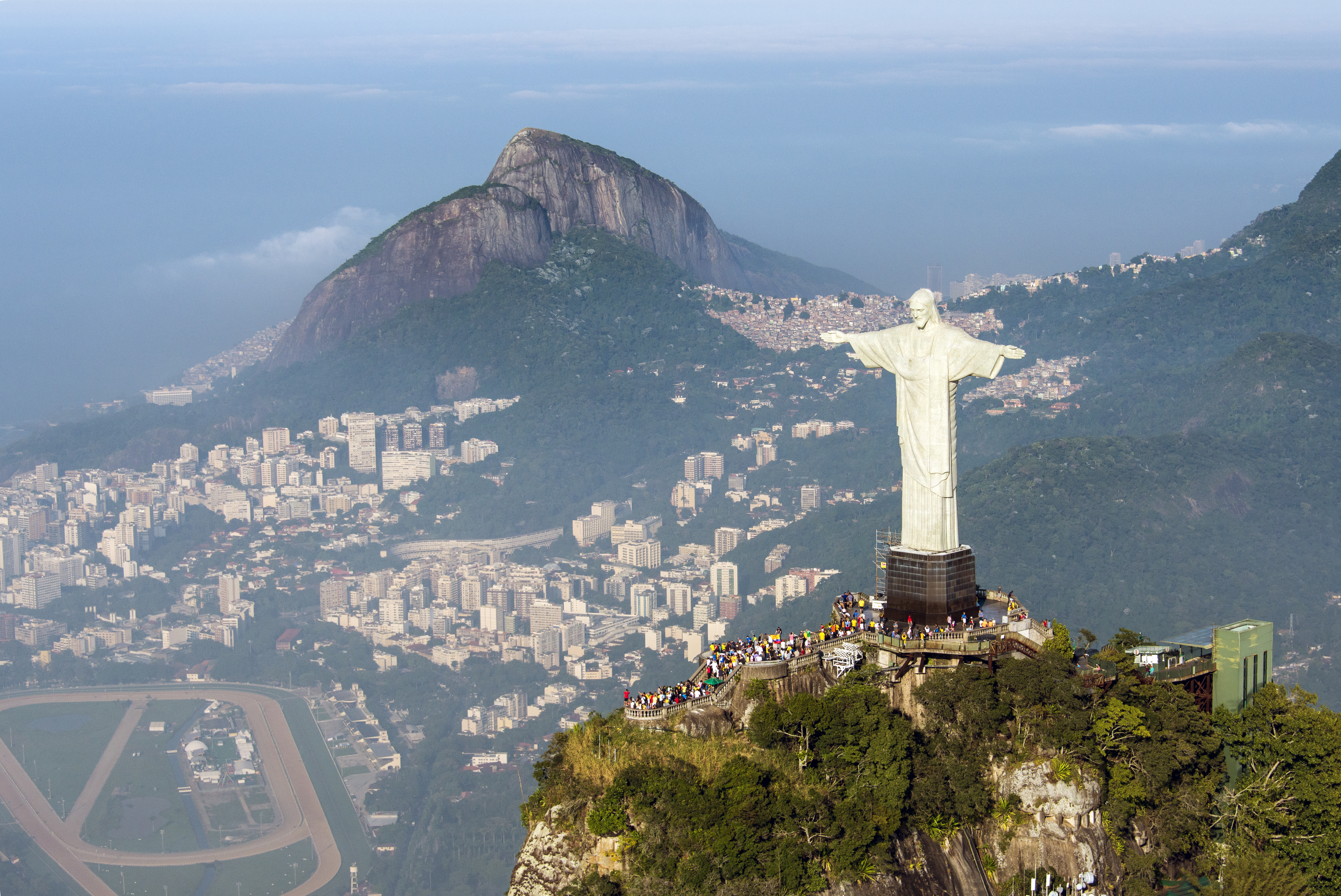 The Christ the Redeemer statue in Rio de Janeiro, a symbol of Brazilian Christianity.