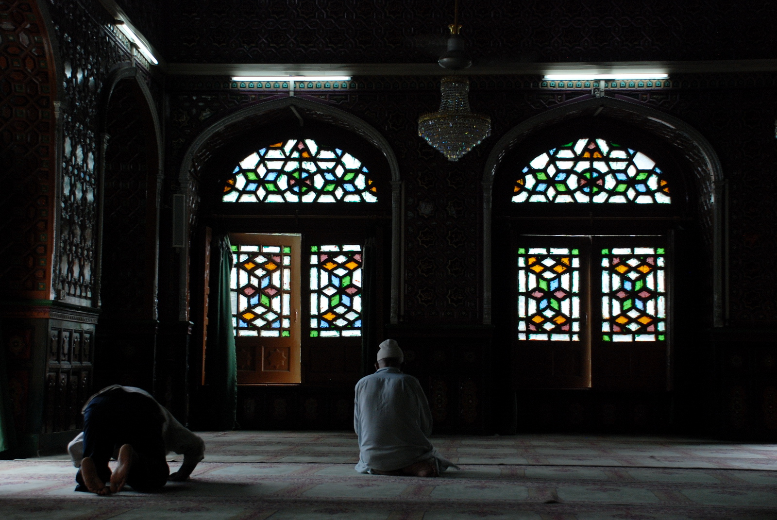Muslims offer namaz (prayers) at a mosque in Srinagar, Jammu and Kashmir. Islam is the second-largest religion in India, and Muslims are a significant minority whose rights and security are crucial for India's secular credentials.