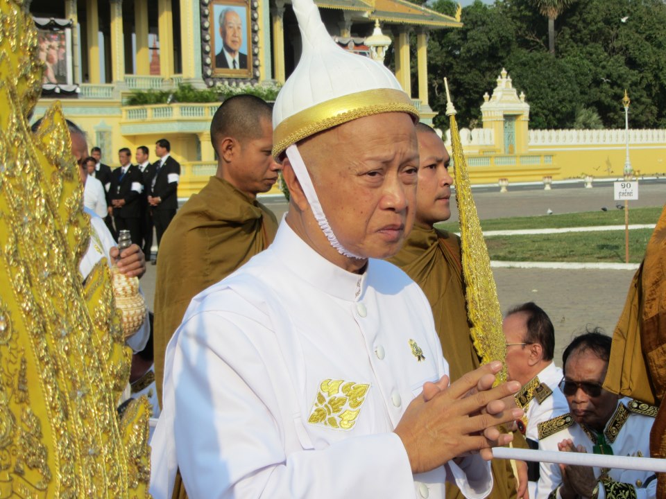 Ranariddh at the funeral of his father, Norodom Sihanouk, in February 2013.