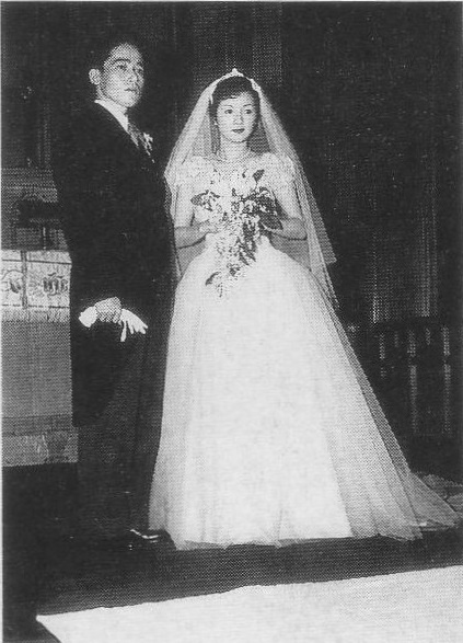 마쓰야마 젠조와의 결혼식 (1955년)