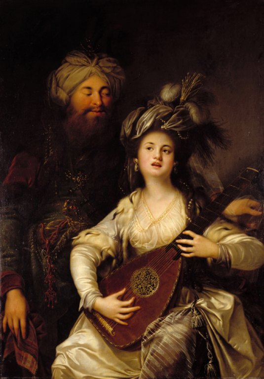 Hürrem và Suleiman I của họa sĩ Baroque người Đức Anton Hickel, (1780)