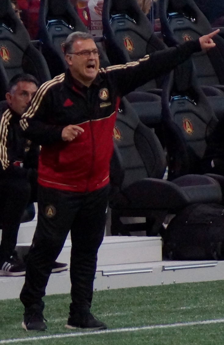 Gerardo Martino saat melatih Atlanta United FC pada tahun 2017.