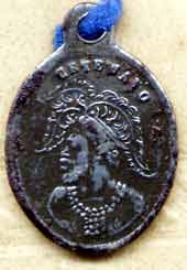 Medal sent by Cetshwayo to visitors in London.