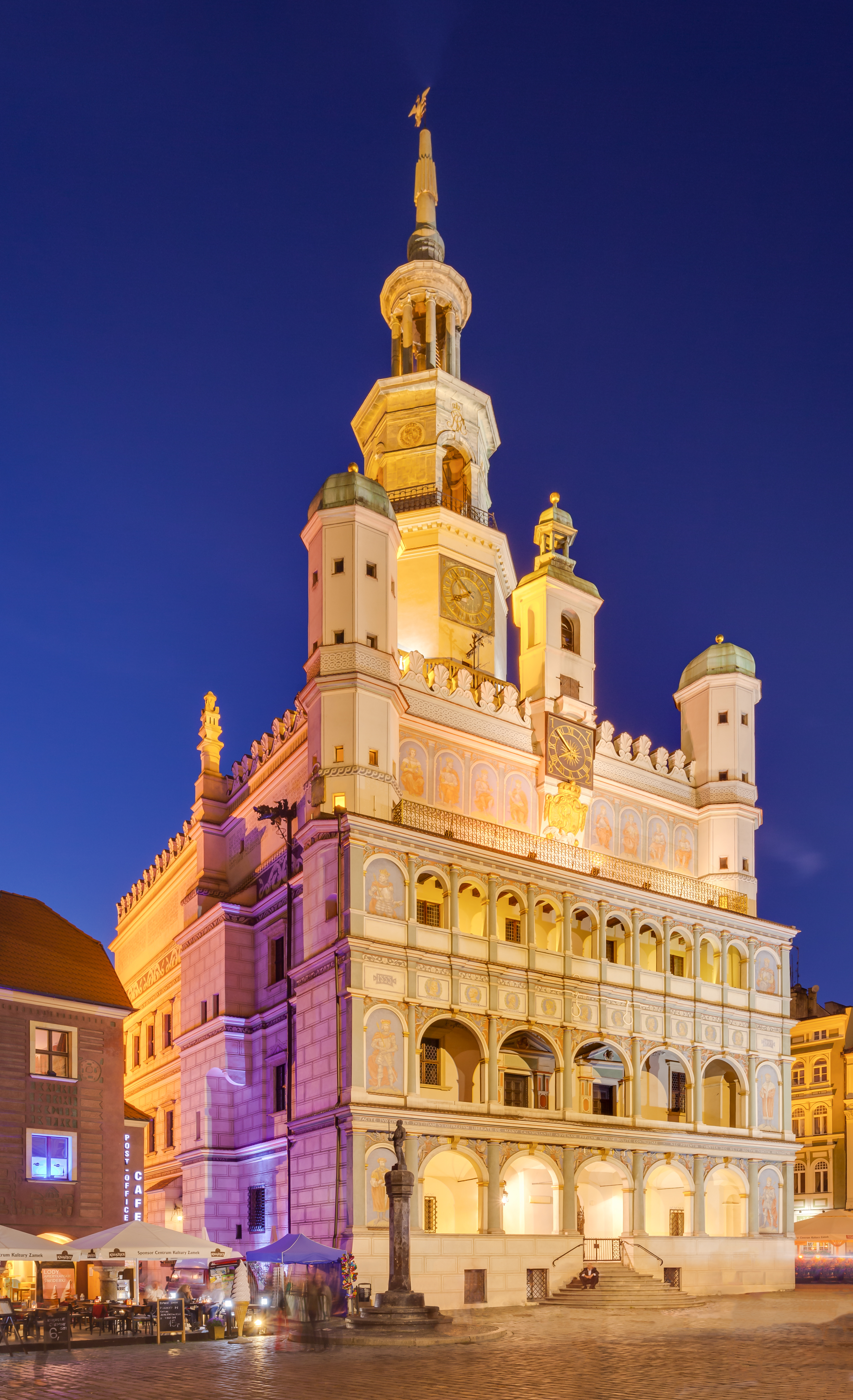 The 16th-century City Hall of Poznań illustrates the Renaissance style