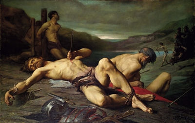 조르주 모로 드 투르의 1877년 그림, 클로비스의 아들들