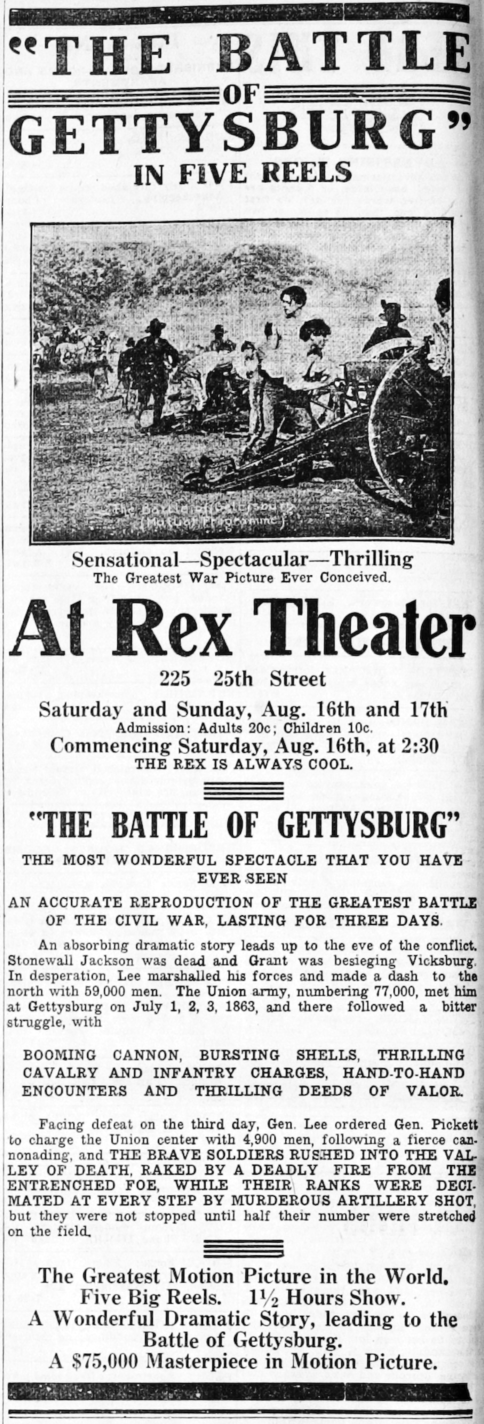 The Battle of Gettysburg (1913)