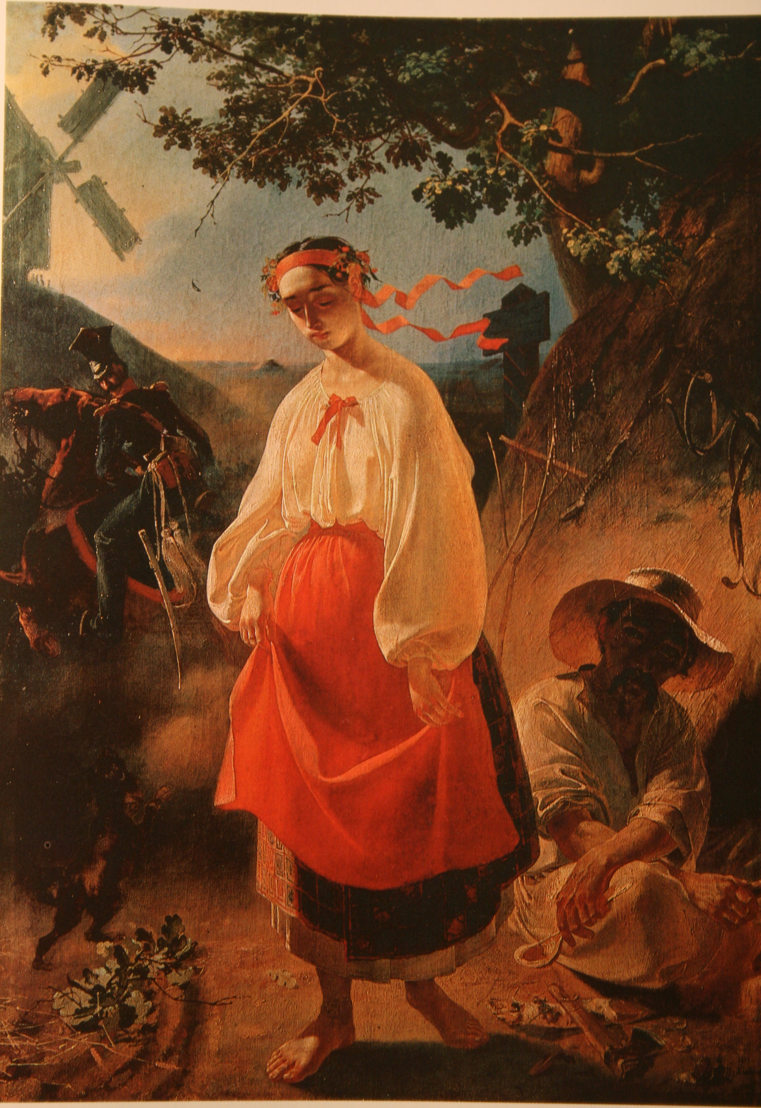 Катерина (картина Шевченка)KaterynaUkrainian (oil on canvas, 1842). This painting, inspired by his epic poem 
