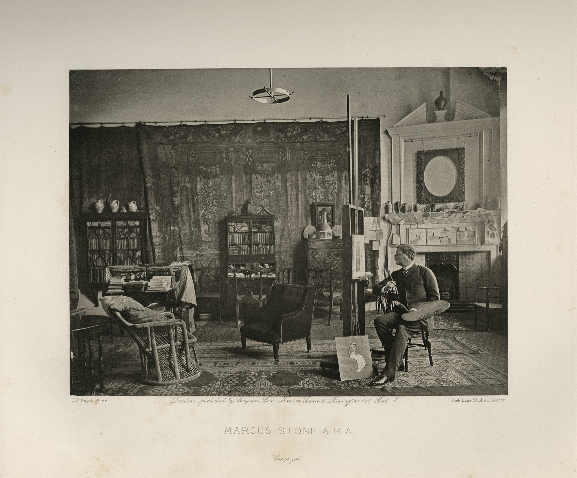 J. P. 메이올이 1884년에 촬영한 마커스 스톤의 사진