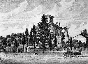 로스앤젤레스 공립 도서관 소장품에 있는 배닝 하우스 초기 모습