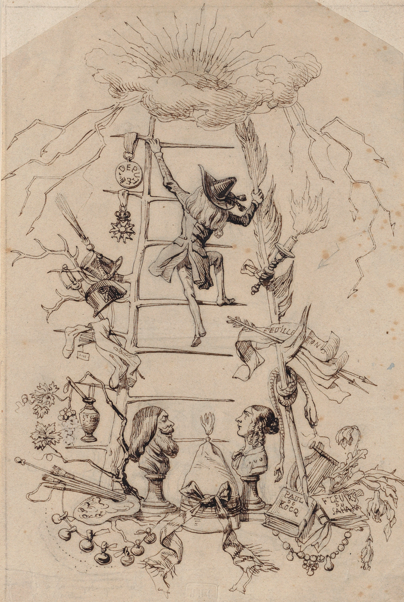 Jérôme Paturot (1846), pena dan dakwat, Metropolitan Museum of Art.