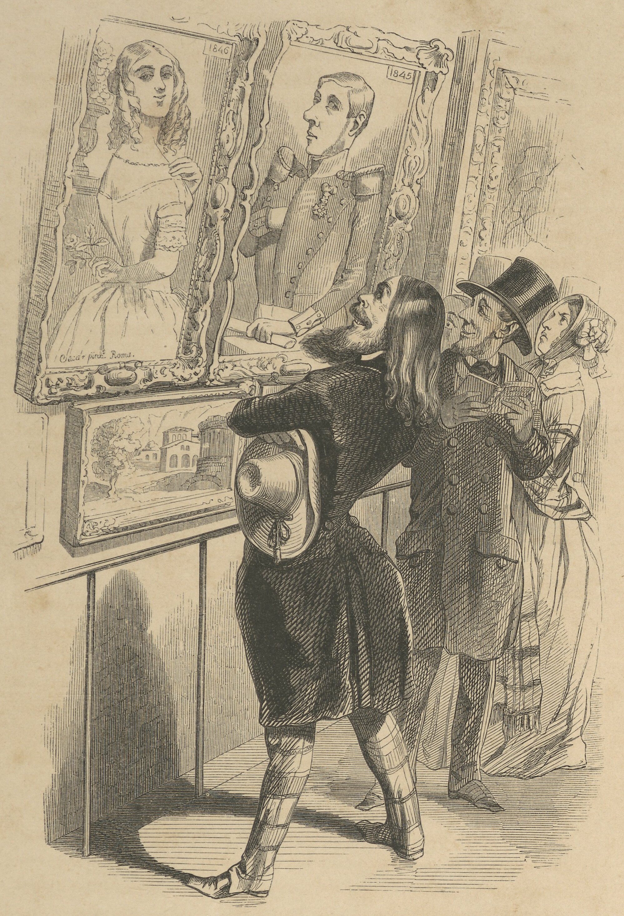 『자신의 작품을 감상하는 예술가』(Artist admiring his work영어)