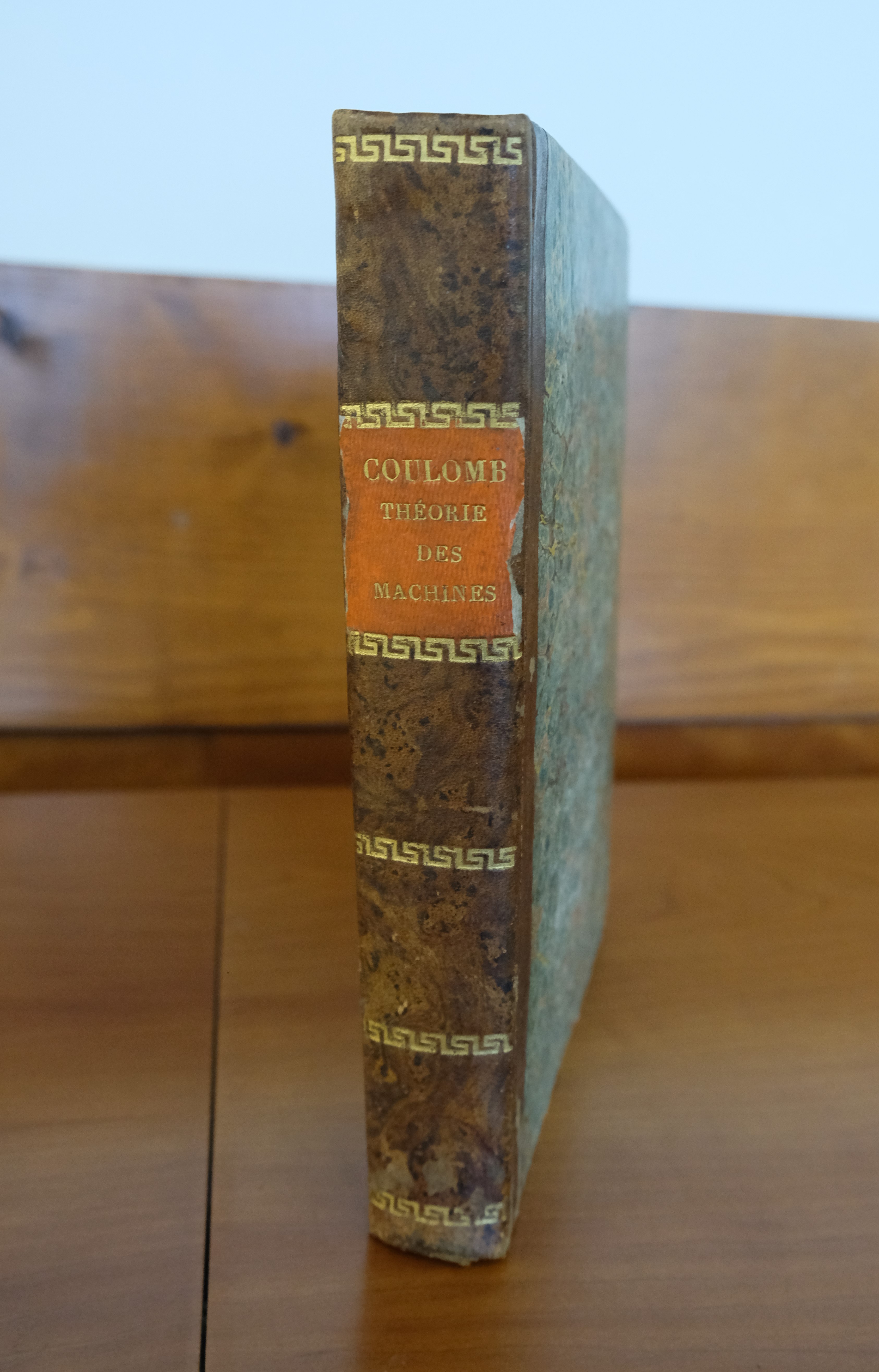 1821년에 출판된 『Théorie des machines simples단순 기계 이론프랑스어』 복사본