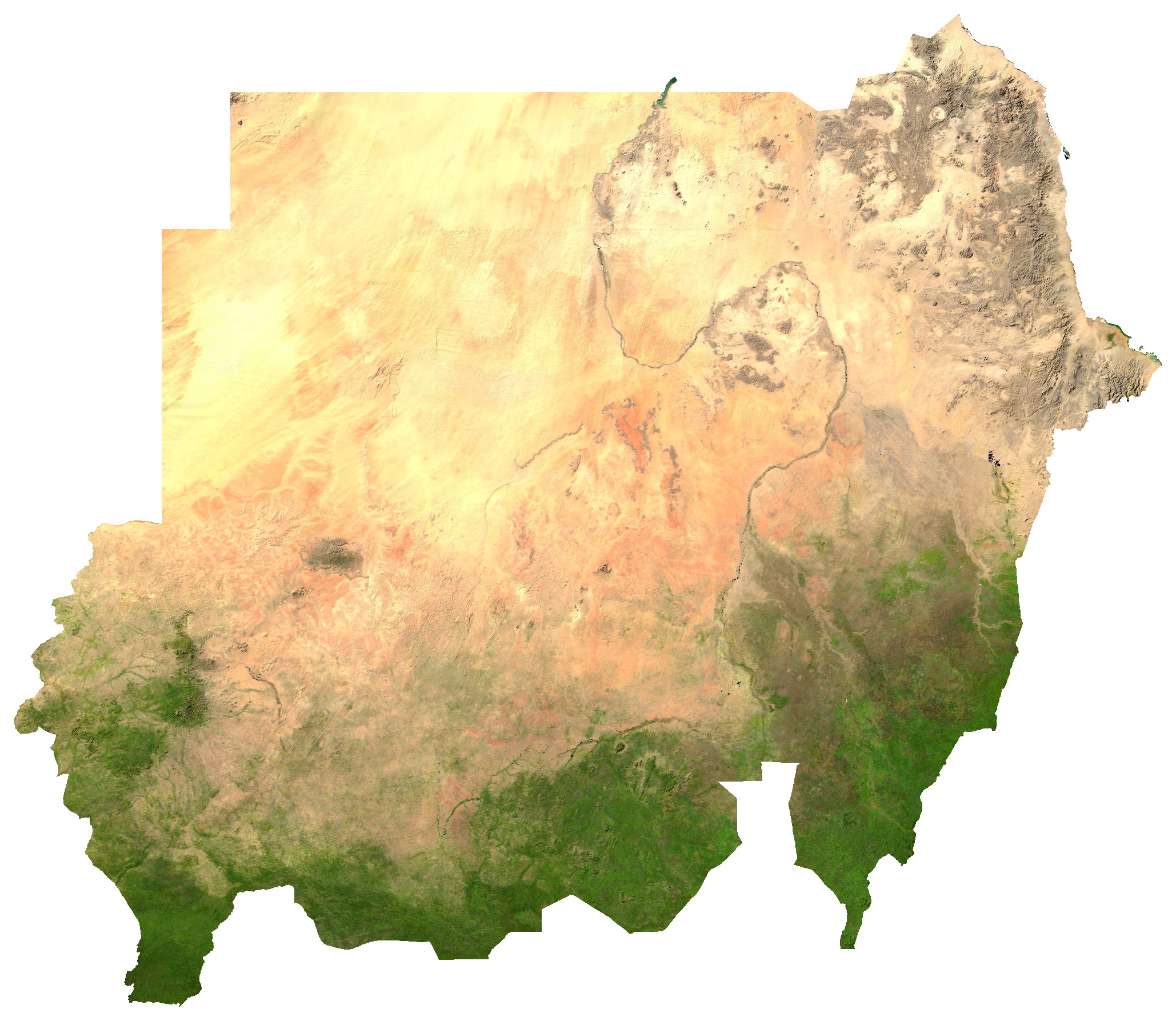 Foto satelit Sudan