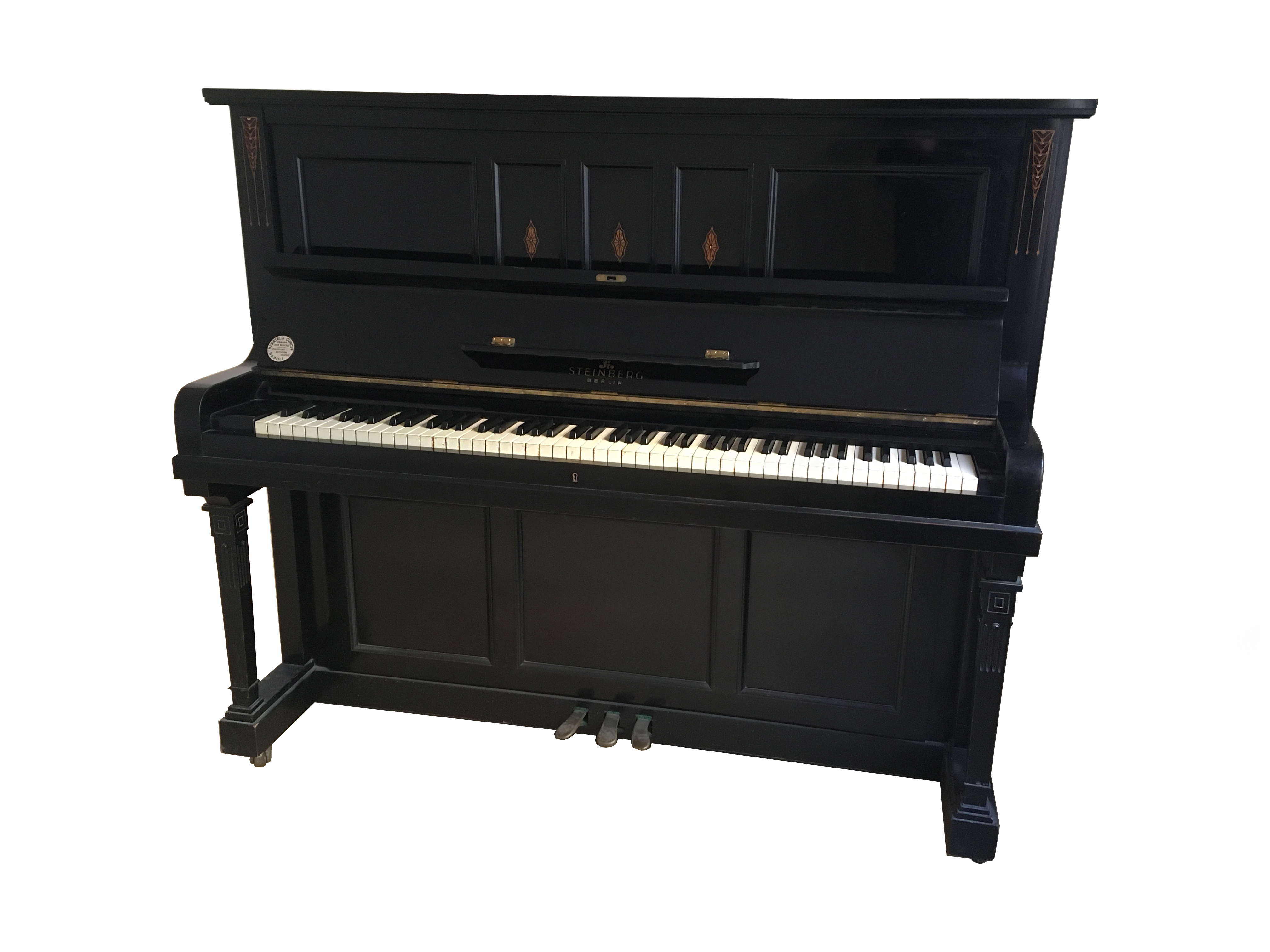 An upright piano. Both instruments, central to classical music, were invented in Italy.