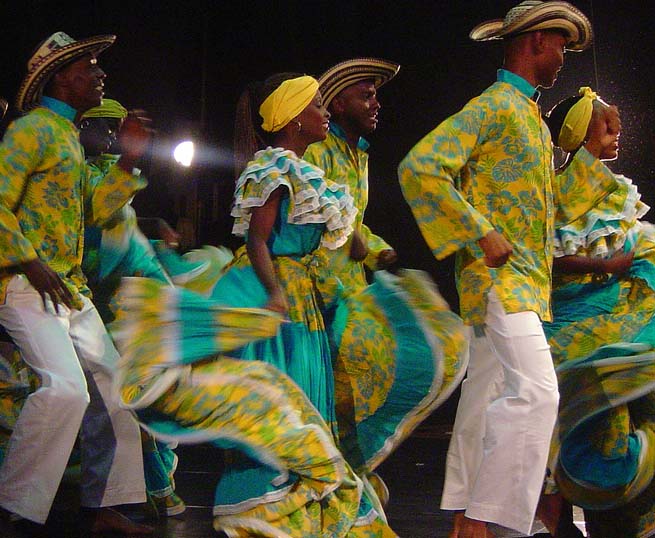 Traditional Palenque festival, showcasing the vibrant Afro-Colombian cultural expressions that are integral to Colombia's multicultural society and reflect a history of resilience and unique traditions.