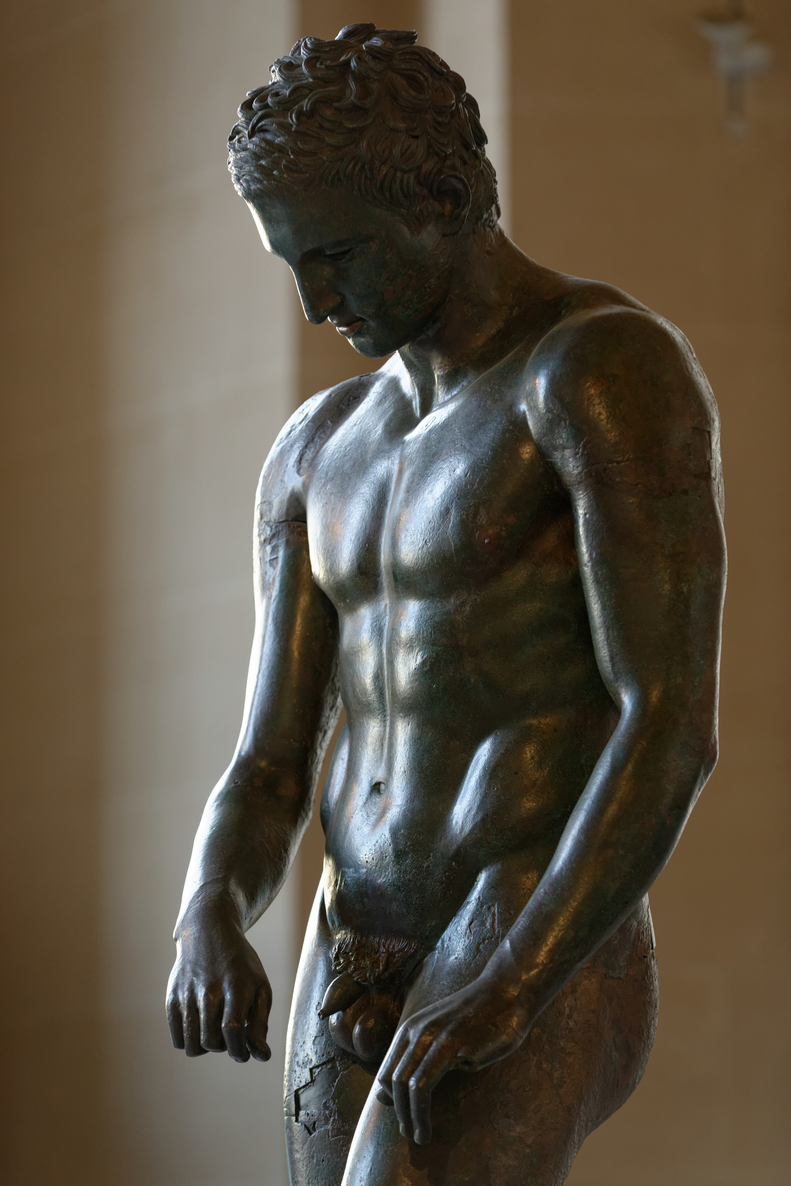 Apoxyomenos Kroasia, patung Yunani Kuno, abad ke-2 atau ke-1 SM.