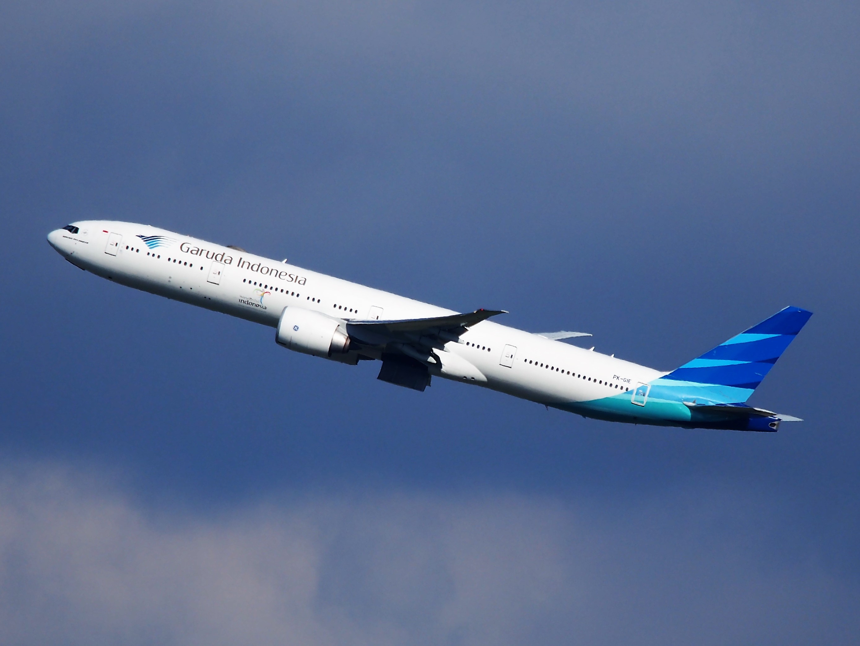 Máy bay của hãng hàng không Garuda Indonesia.