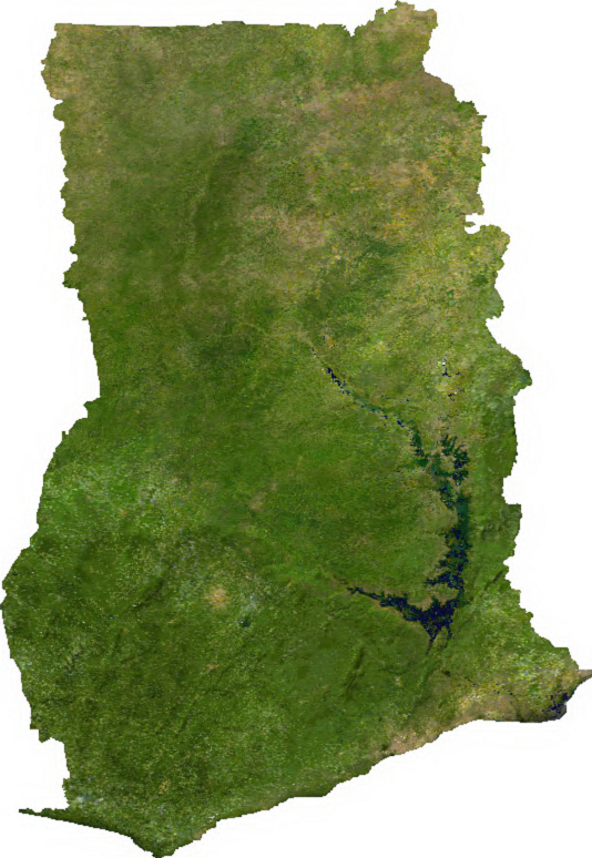 Citra satelit Ghana