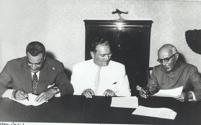 During the 1950s and 60s, India played a pivotal role in the Non-Aligned Movement, championing decolonization and a voice for newly independent nations. From left to right: Gamal Abdel Nasser of Egypt, Josip Broz Tito of Yugoslavia and Jawaharlal Nehru in Belgrade, September 1961.