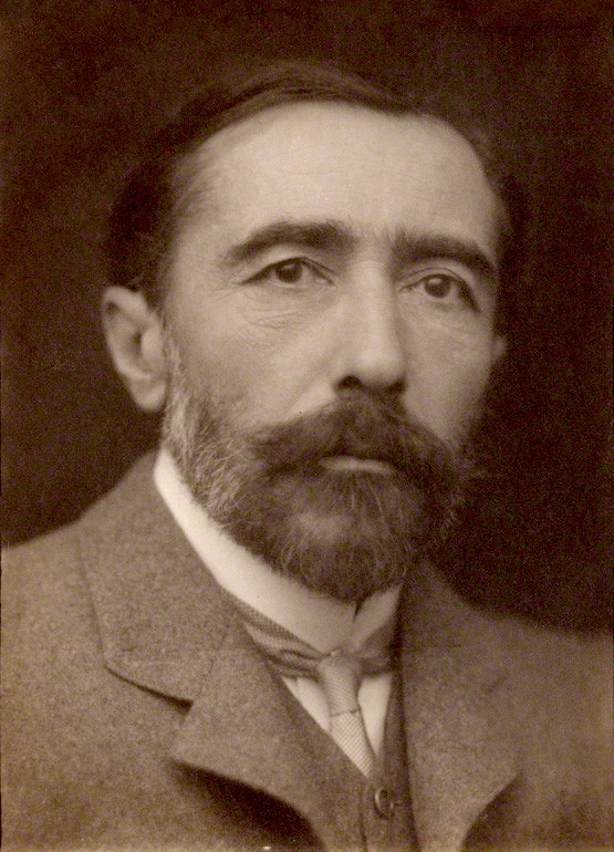 Joseph Conrad, author of popular books such as Heart of Darkness (1899) and Nostromo (1904)