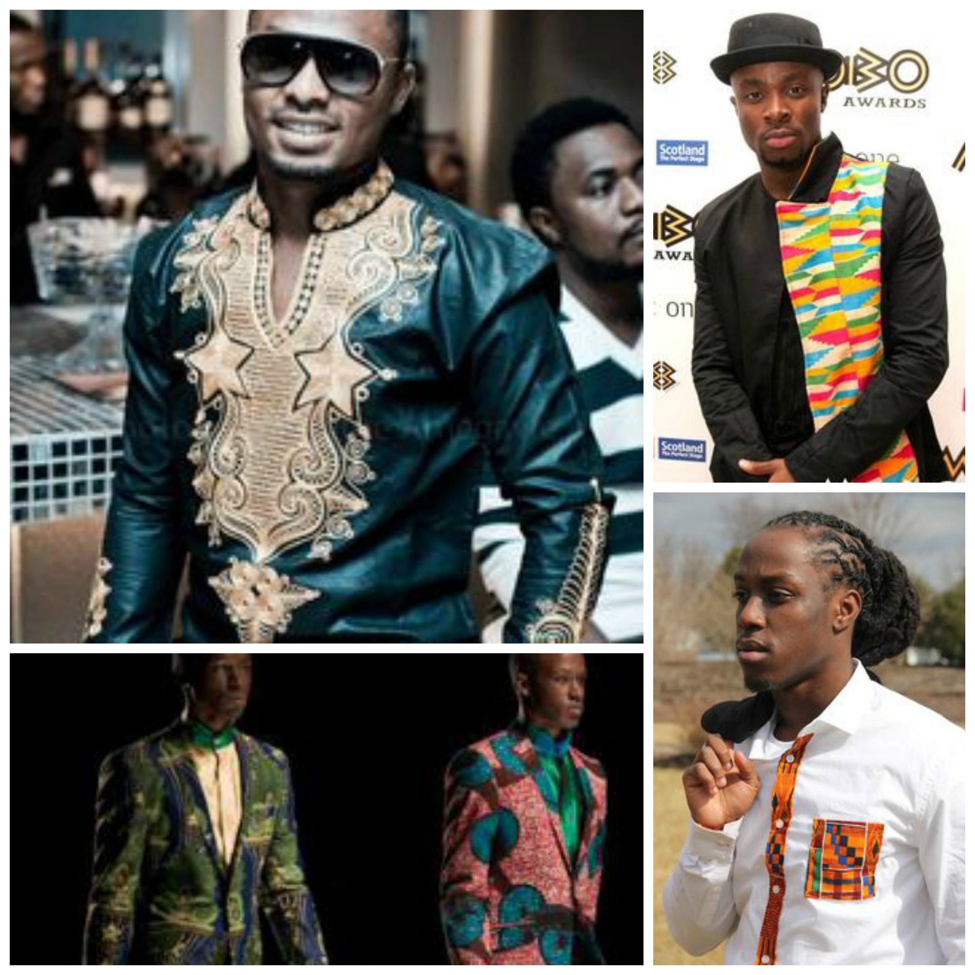 Busana pria Ghana kontemporer dengan Kente dan gaya tradisional lainnya
