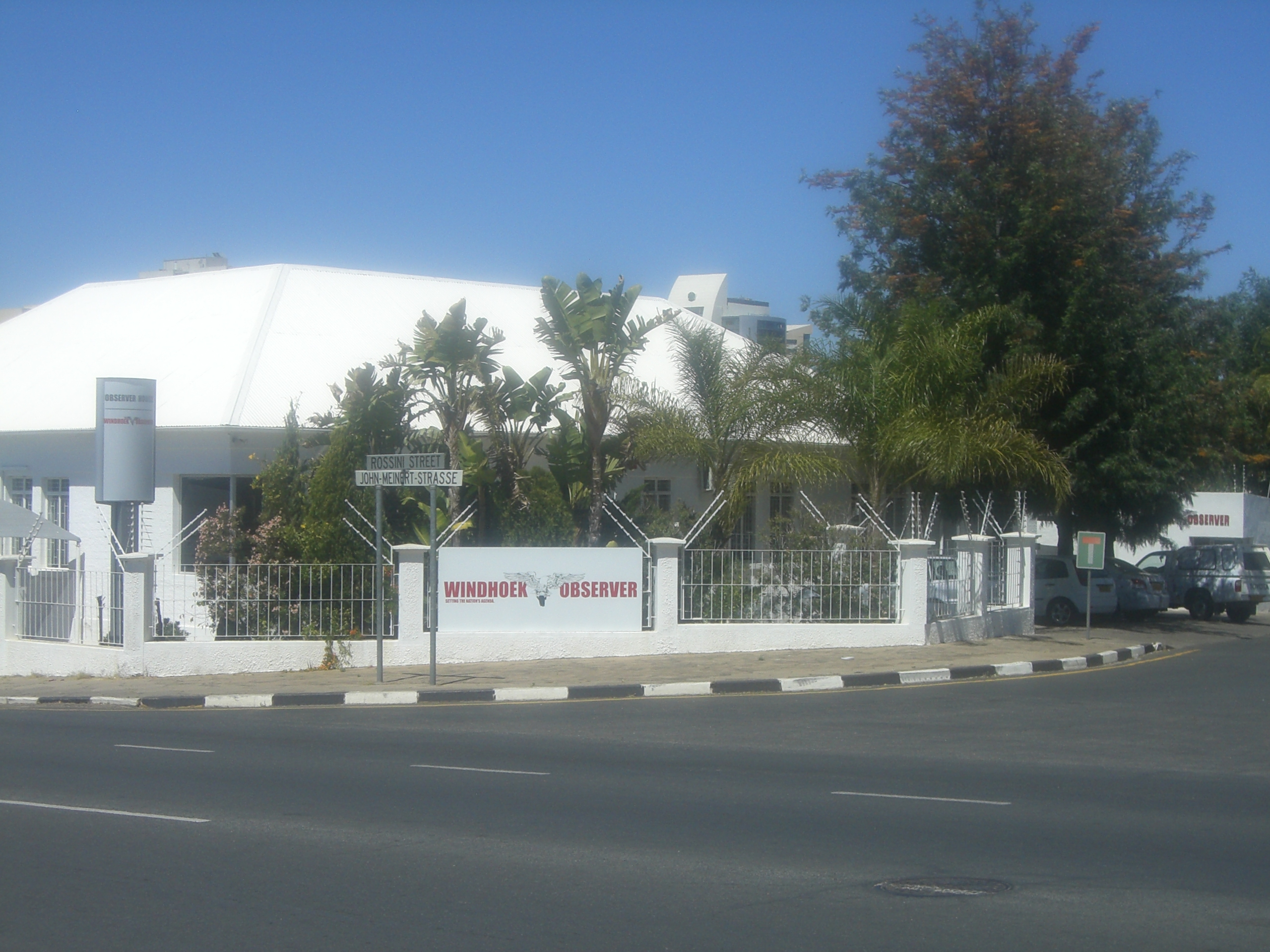 Kantor surat kabar Windhoek Observer, 2011.