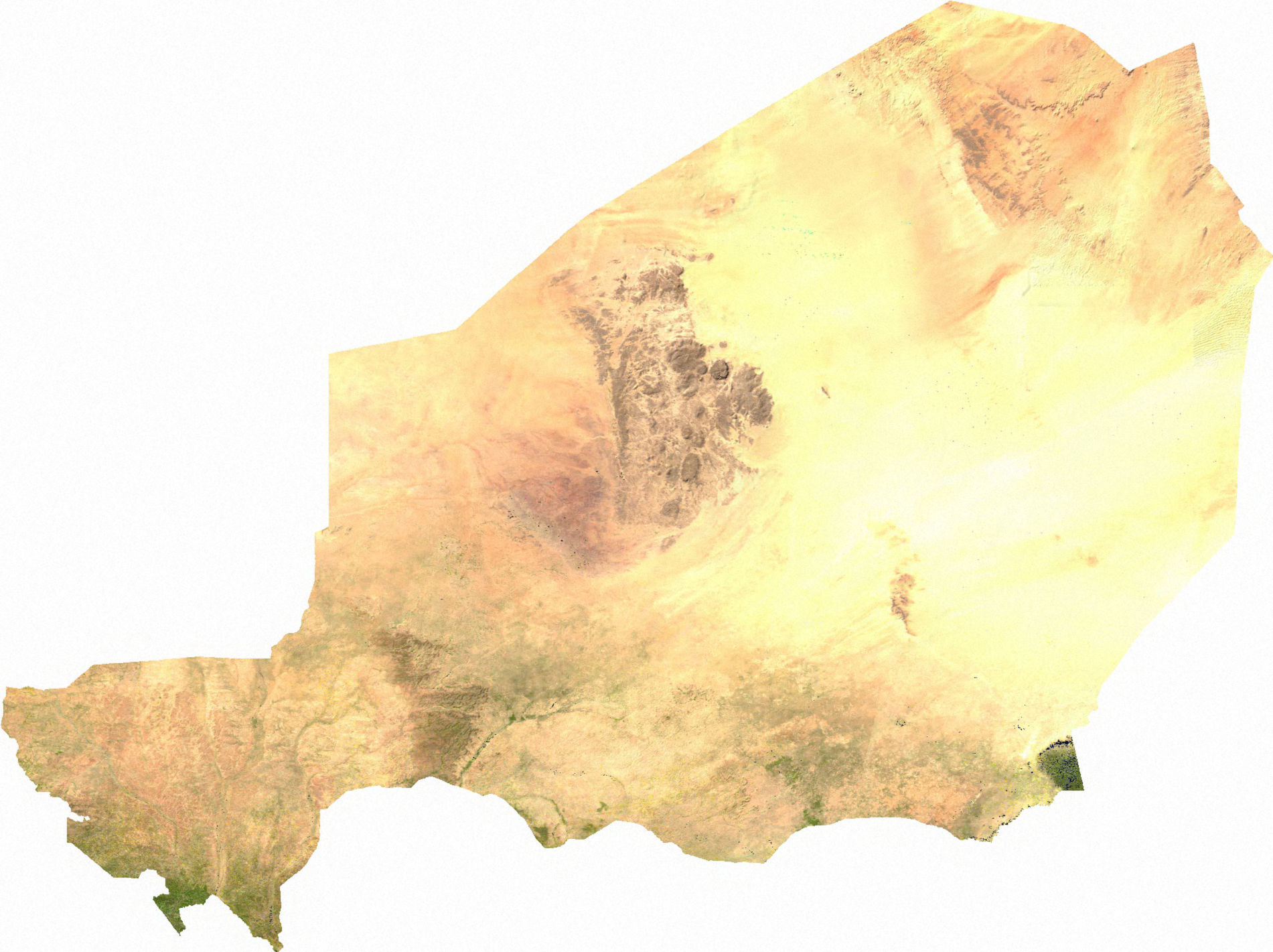 Satellite image of Niger