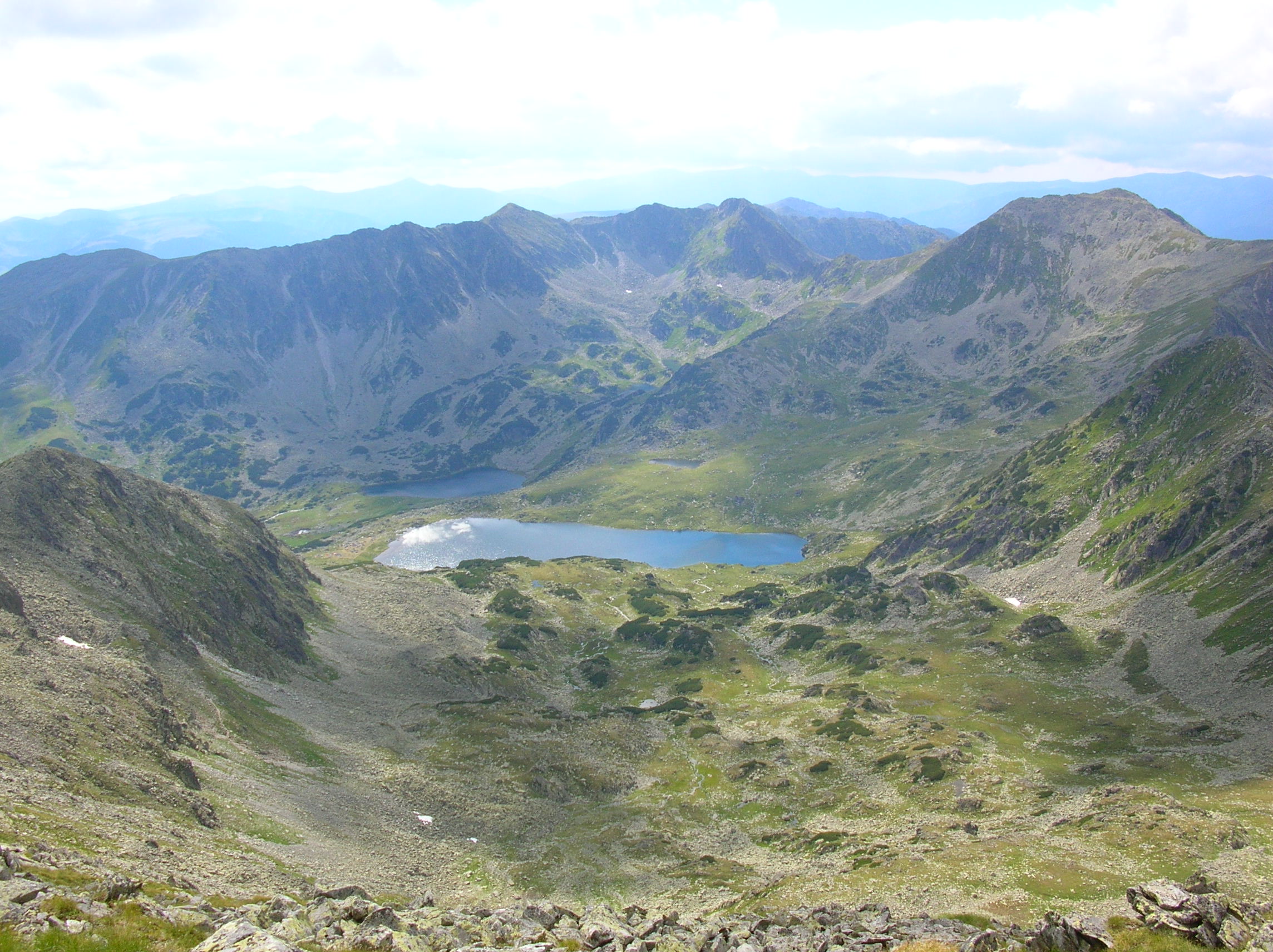 Glacial Lake Bucura in Retezat National Park, one of Romania's significant protected areas showcasing alpine ecosystems.
