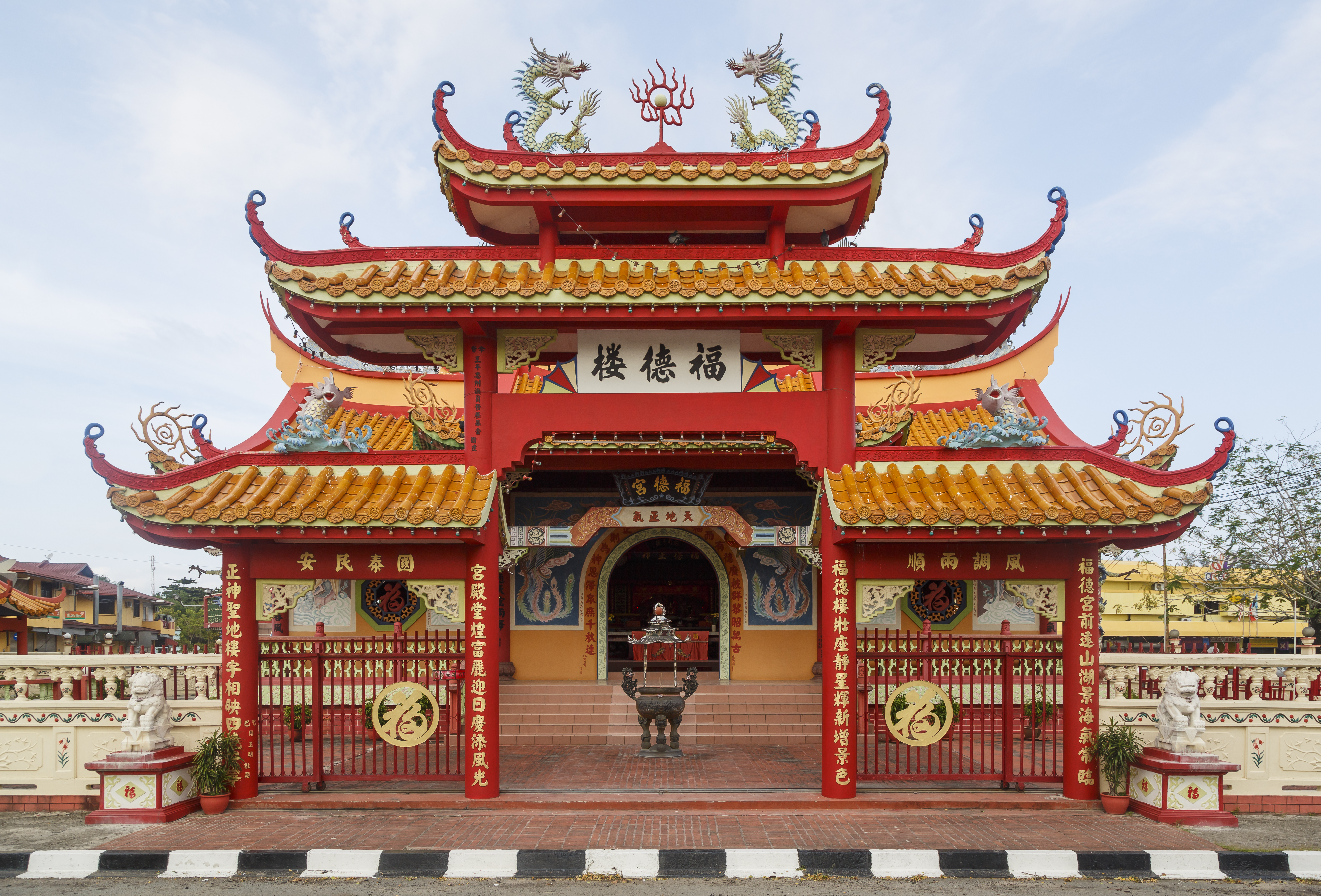 サバ州クダッの福徳宮寺院。