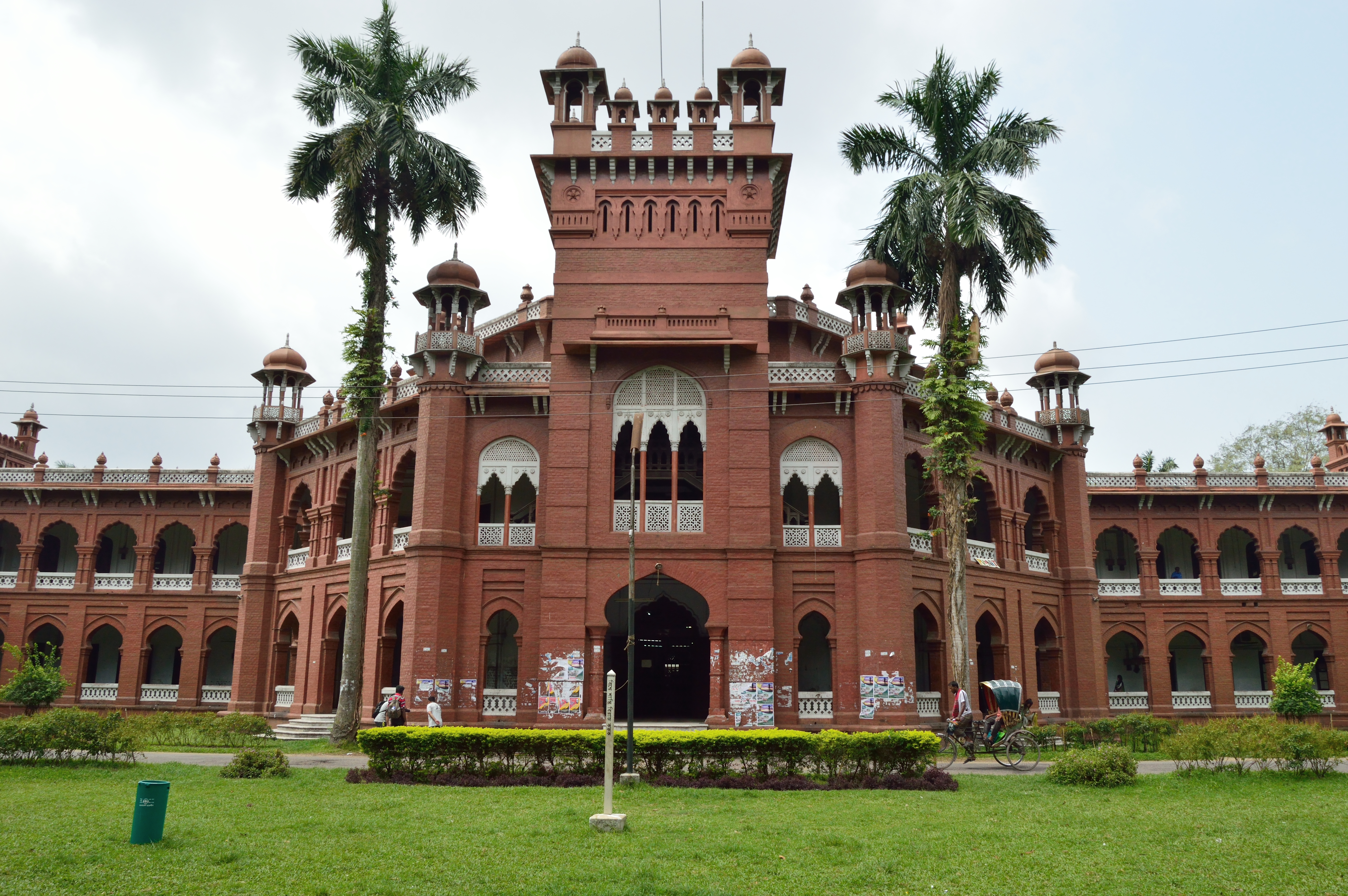 Curzon Hall at the University of Dhaka, a historic educational institution.