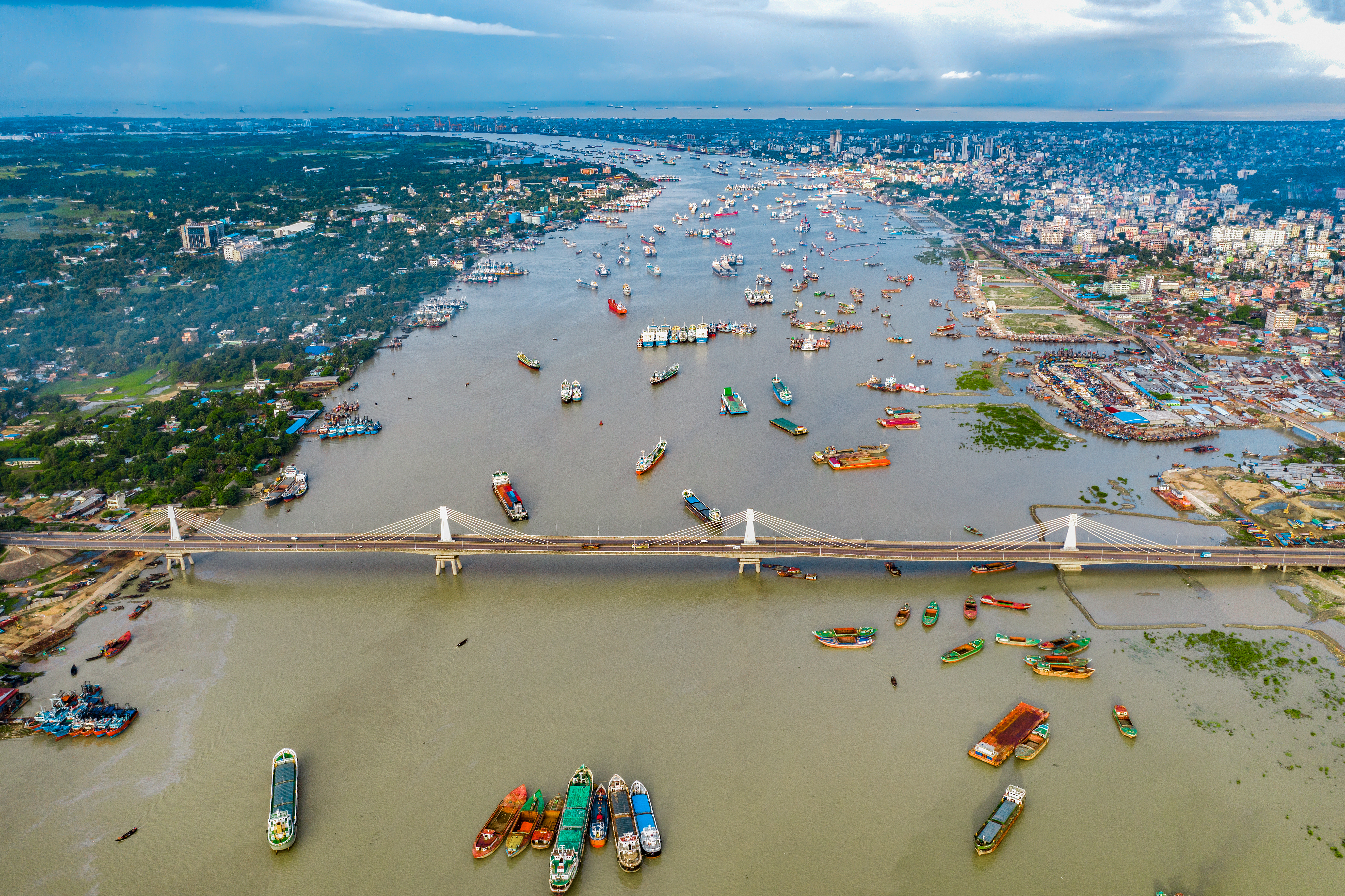Chittagong, the second-largest city and main seaport.