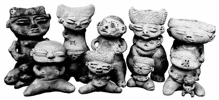Cult image sculpted in ceramic, Los Roques Archipelago