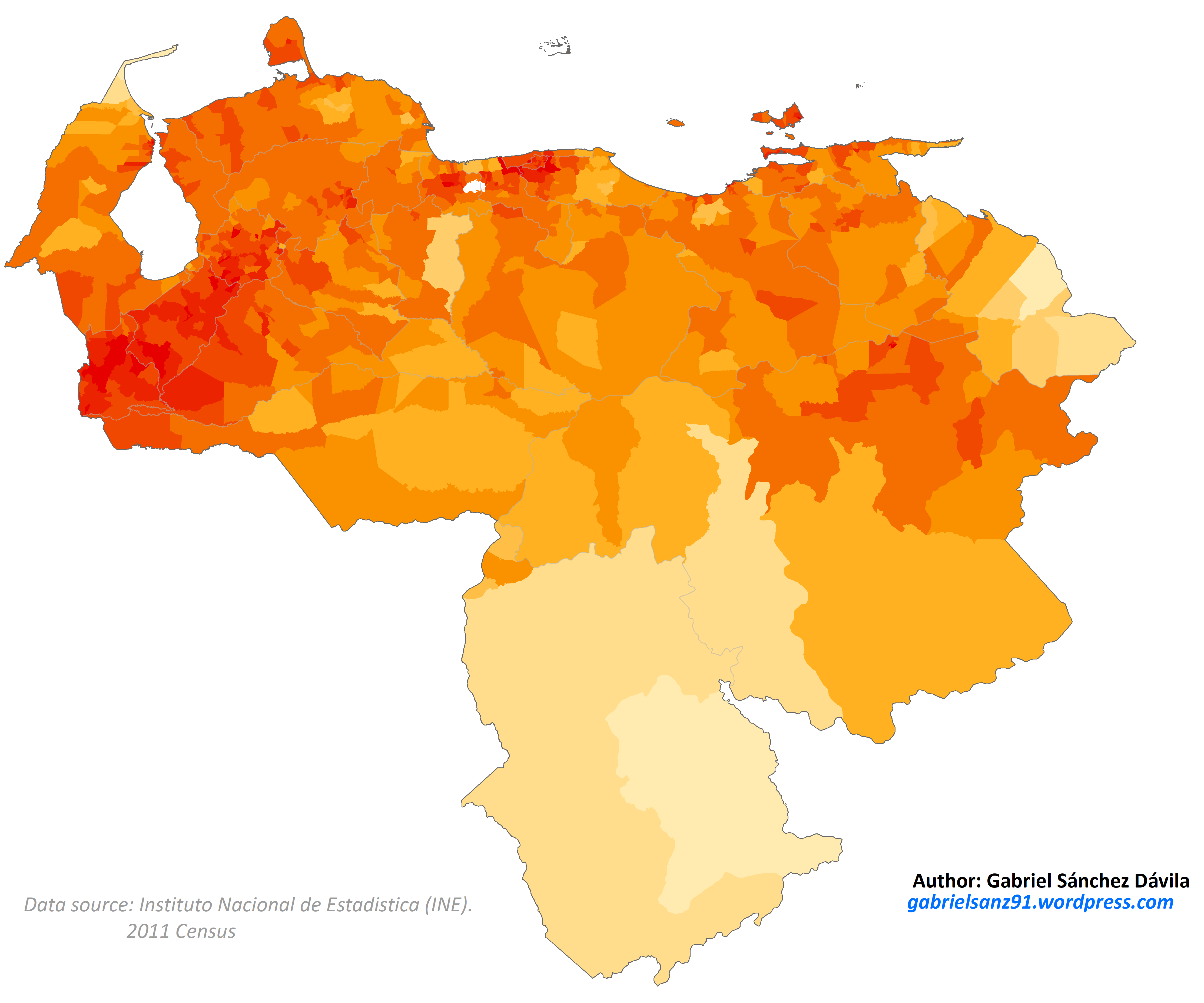 White population of Venezuela in 2011