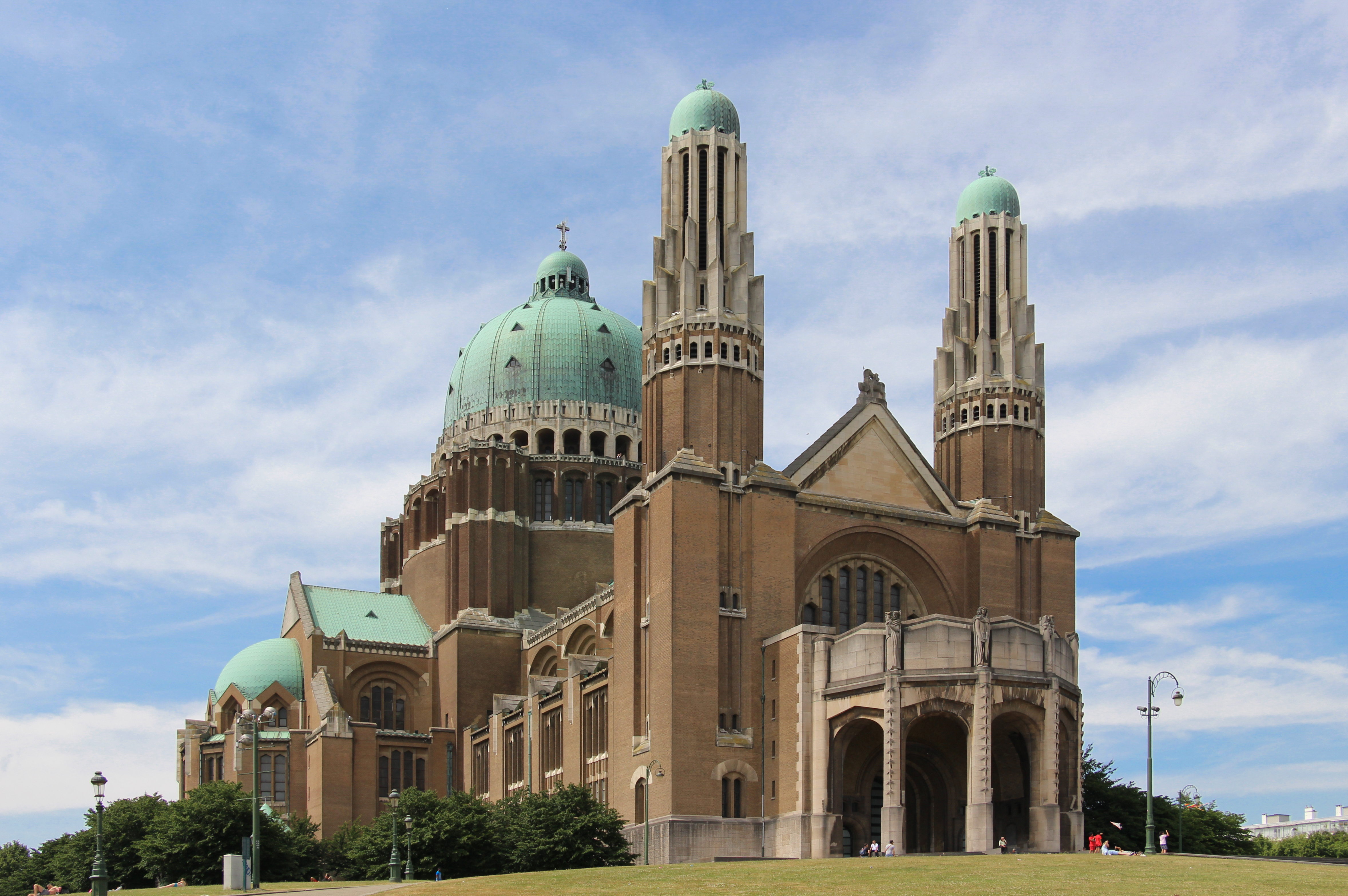 The National Basilica of the Sacred Heart in Koekelberg, Brussels, one of the largest Roman Catholic basilicas.
