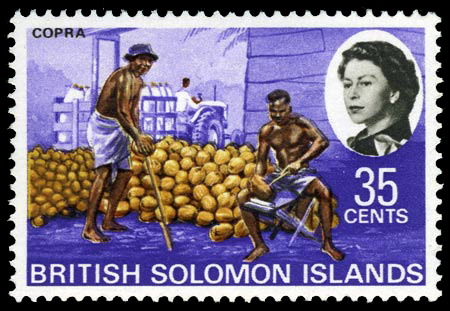 Setem pos dengan potret Ratu Elizabeth II, 1968