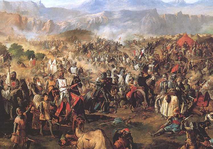 Tranh mô tả Trận Las Navas de Tolosa năm 1212, một bước ngoặt quan trọng trong Reconquista.