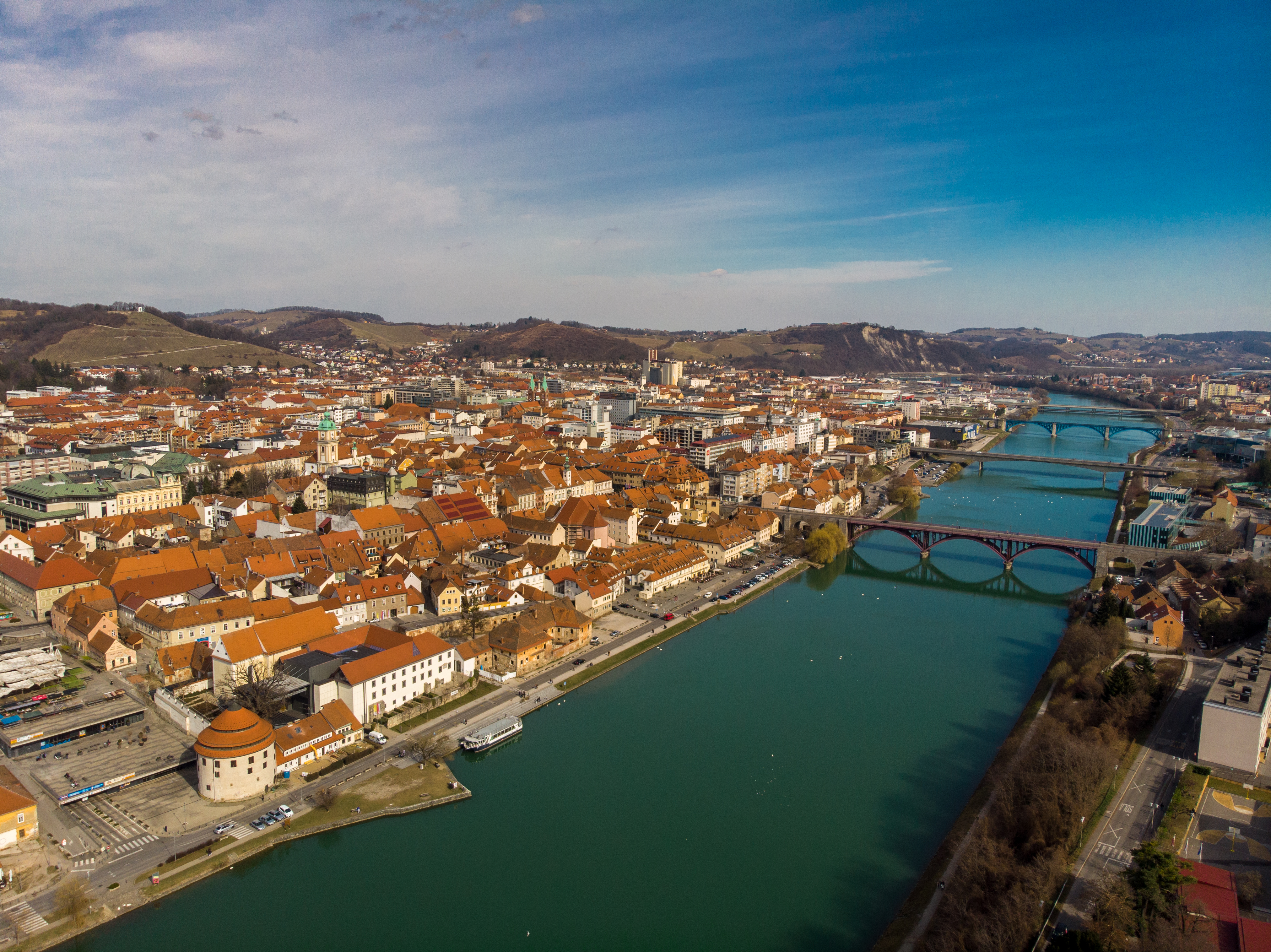 Maribor, the second-largest city in Slovenia.