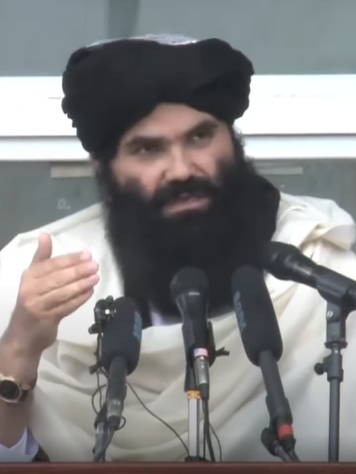 Sirajuddin Haqqani, Wakil Pemimpin Pertama dan Penjabat Menteri Dalam Negeri Afghanistan.