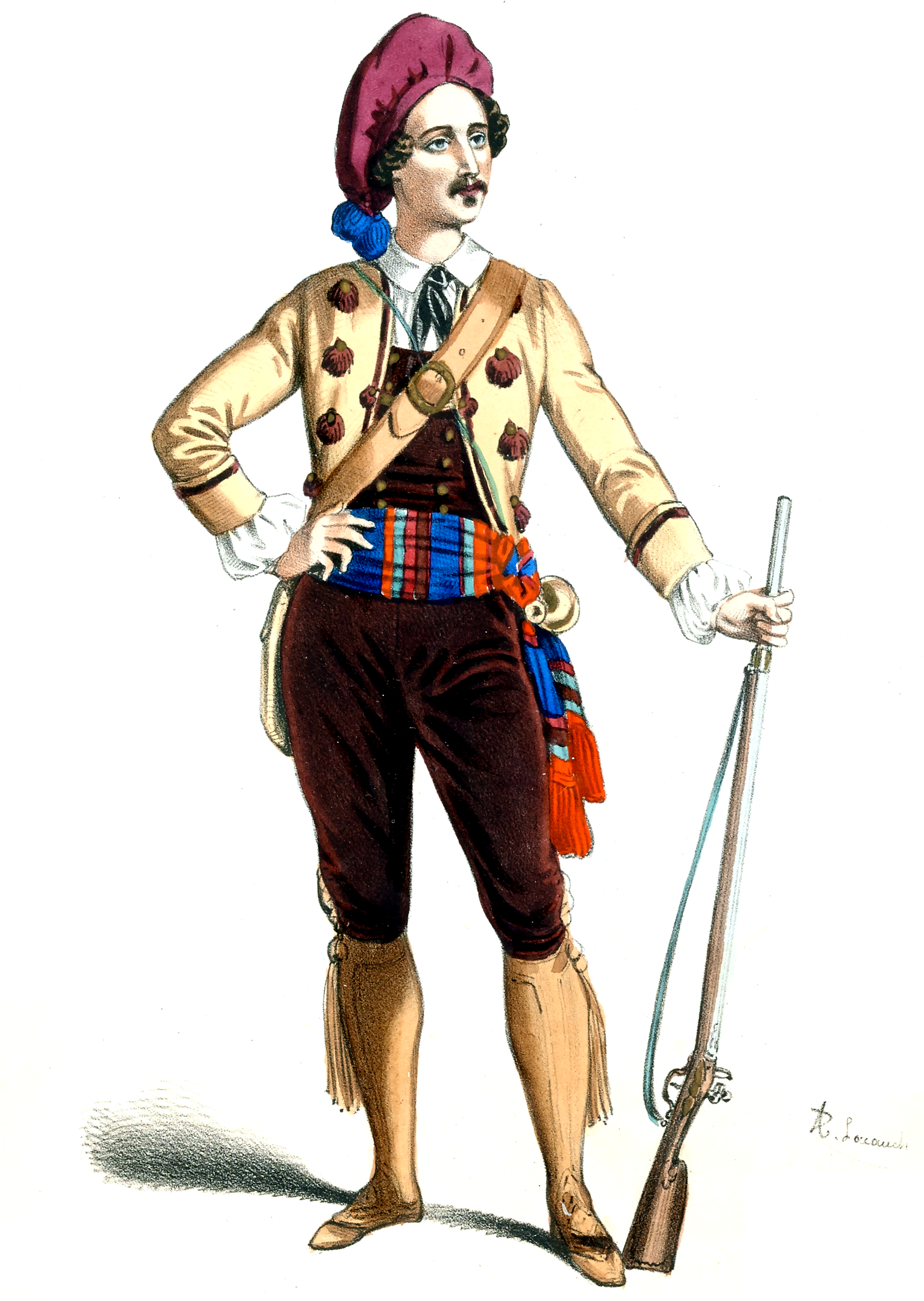 Kostum rakyat pria (Le val d'Andorre)