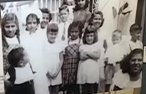 Palestinian children in El Salvador, representing one of the immigrant communities in the country.