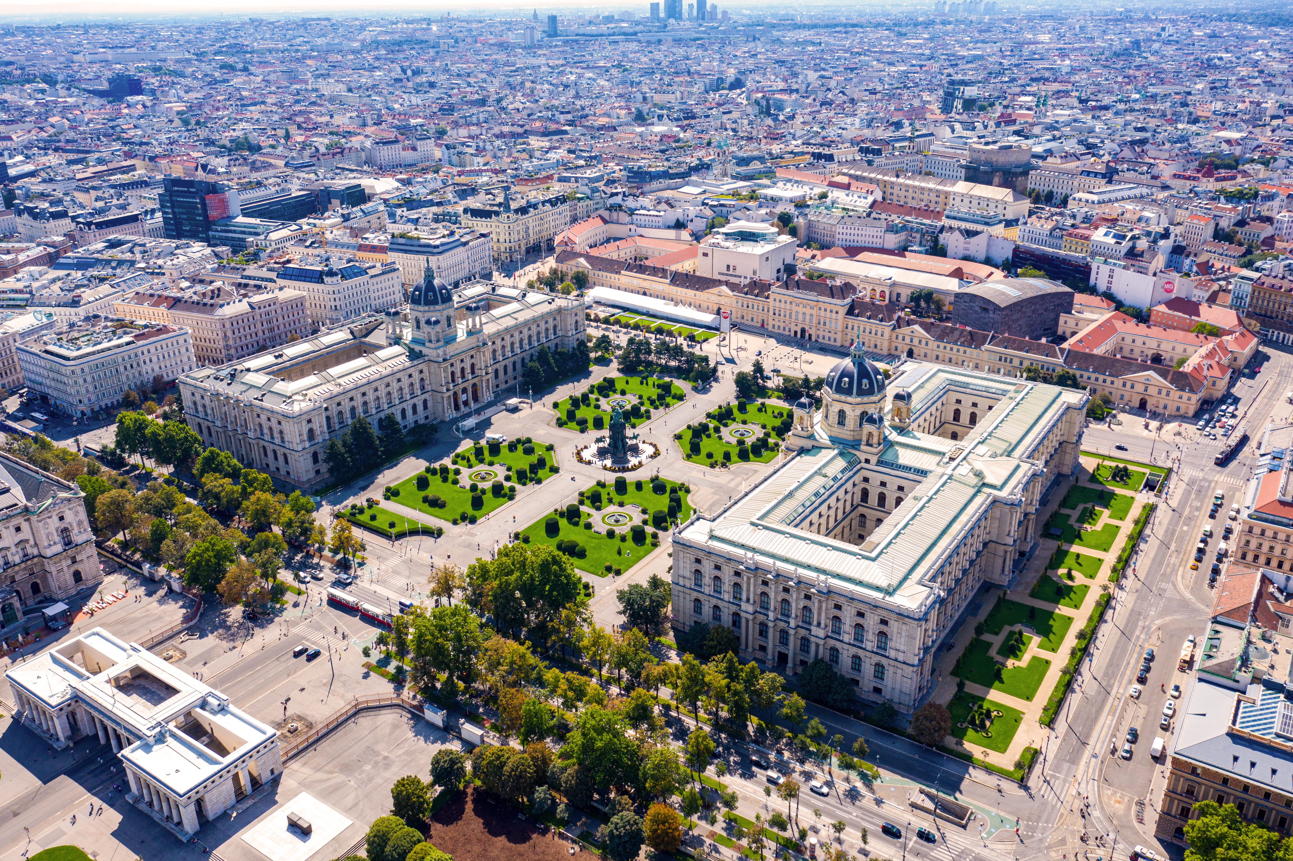 Maria-Theresien-Platz in Vienna, a major cultural hub.