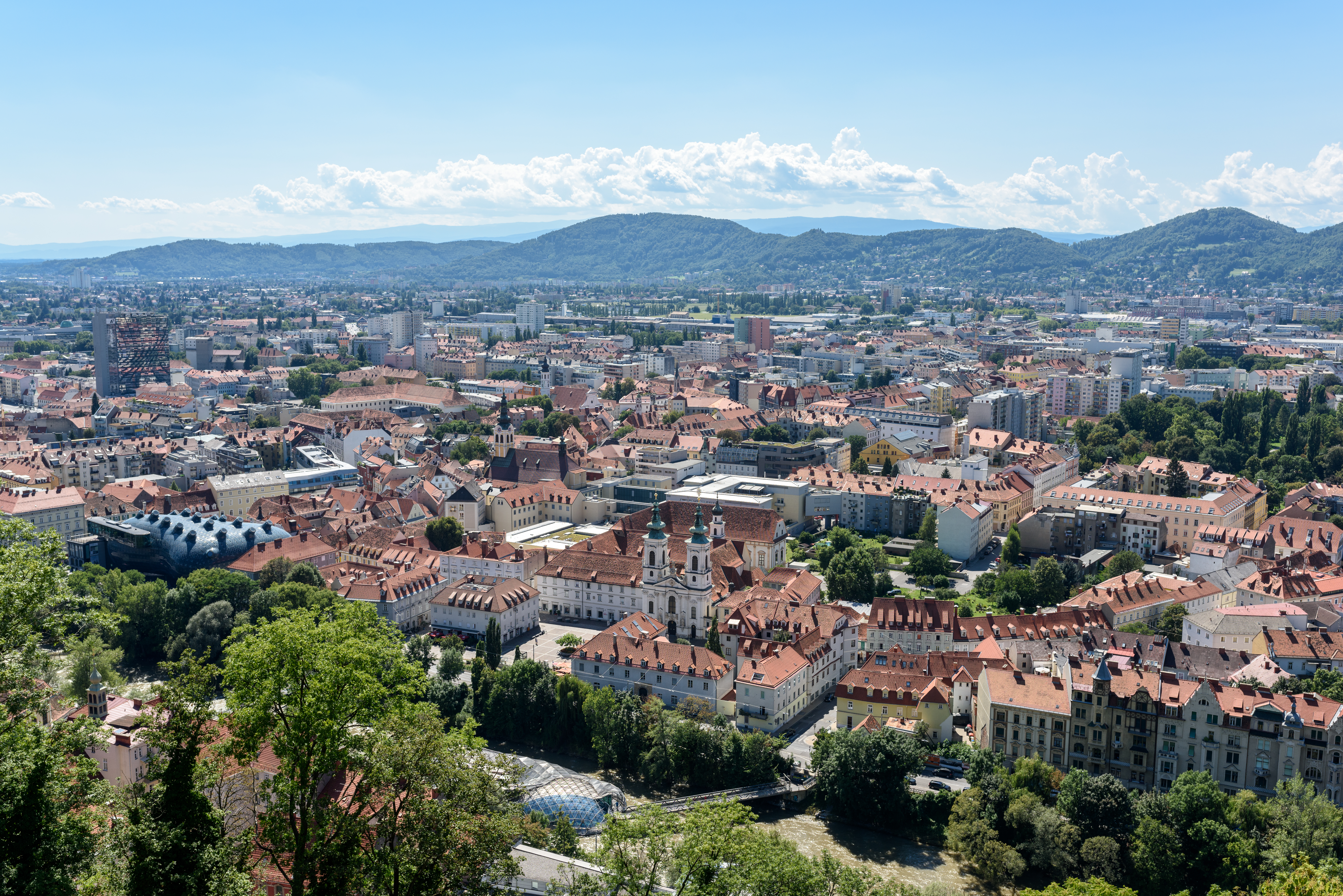 A view of Graz, Austria's second-largest city.