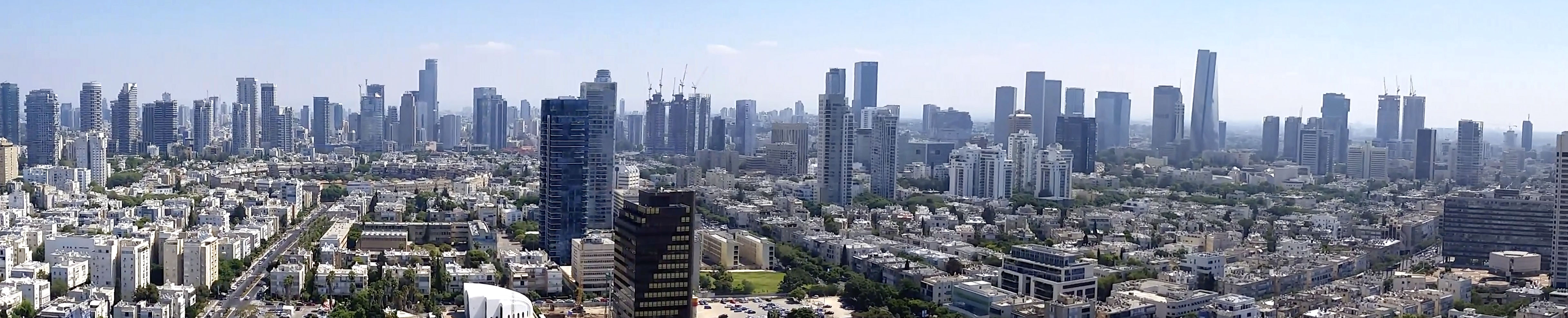 View over the Gush Dan (Tel Aviv Metropolitan Area), Israel's largest conurbation and economic heartland.