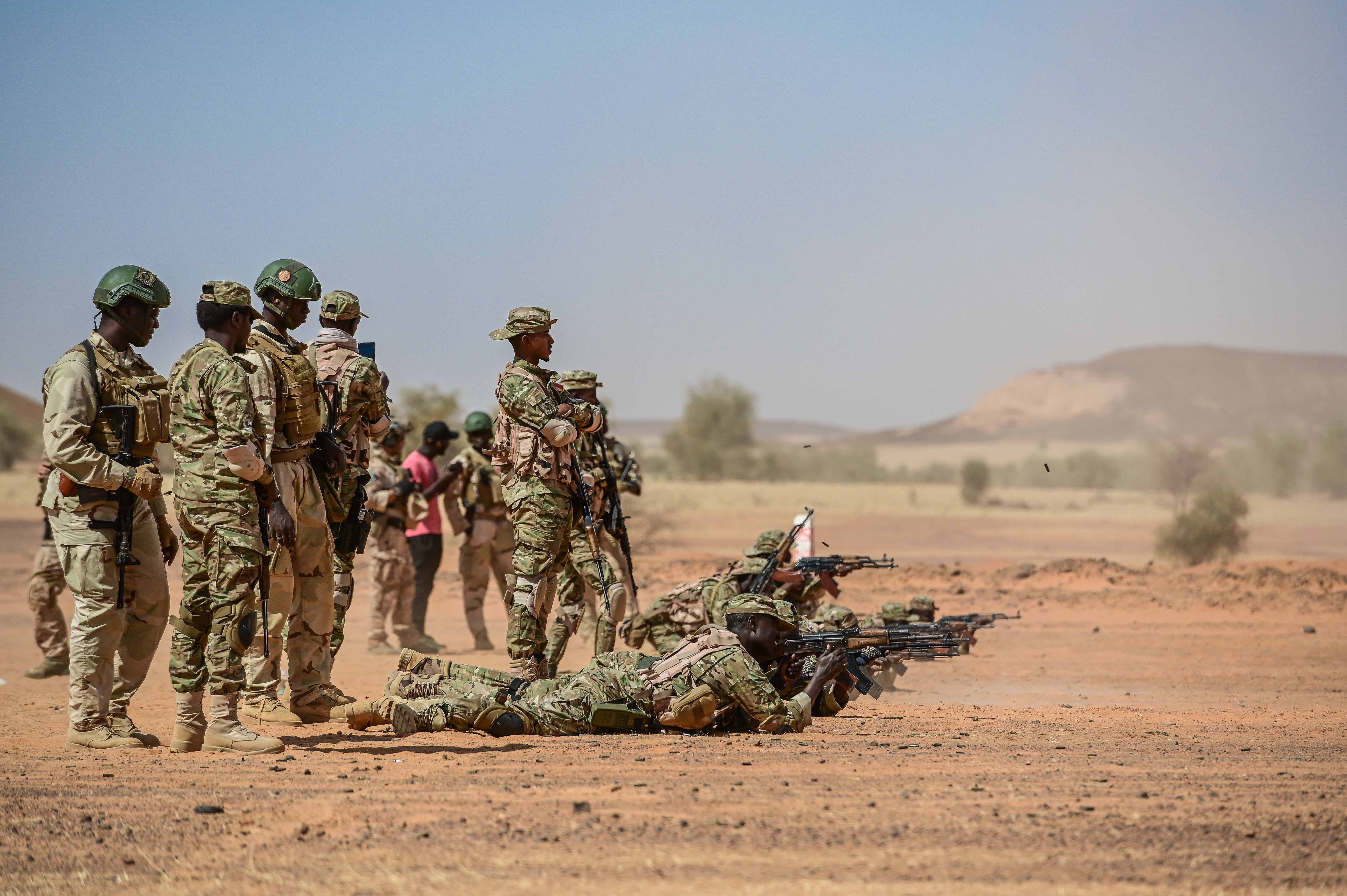 Binh sĩ Tchad tại cuộc tập trận Flintlock 2020 ở Mauritania, do Bộ Tư lệnh Hoa Kỳ tại châu Phi tổ chức.