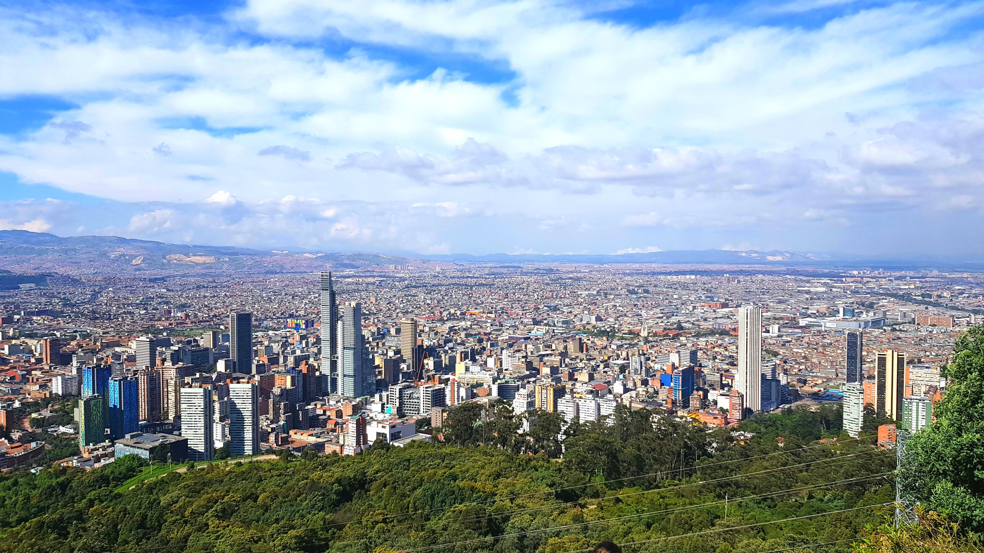 Pemandangan kota Bogotá.