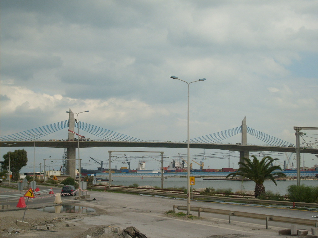 The Radès-La Goulette bridge in Tunis, part of the road infrastructure development.