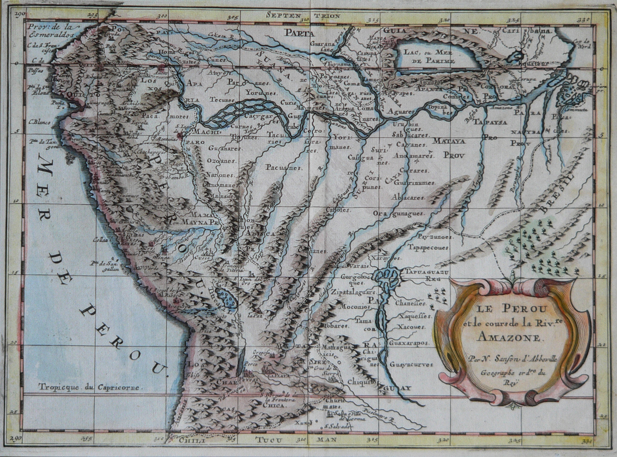 ペルーの古地図(1652年)