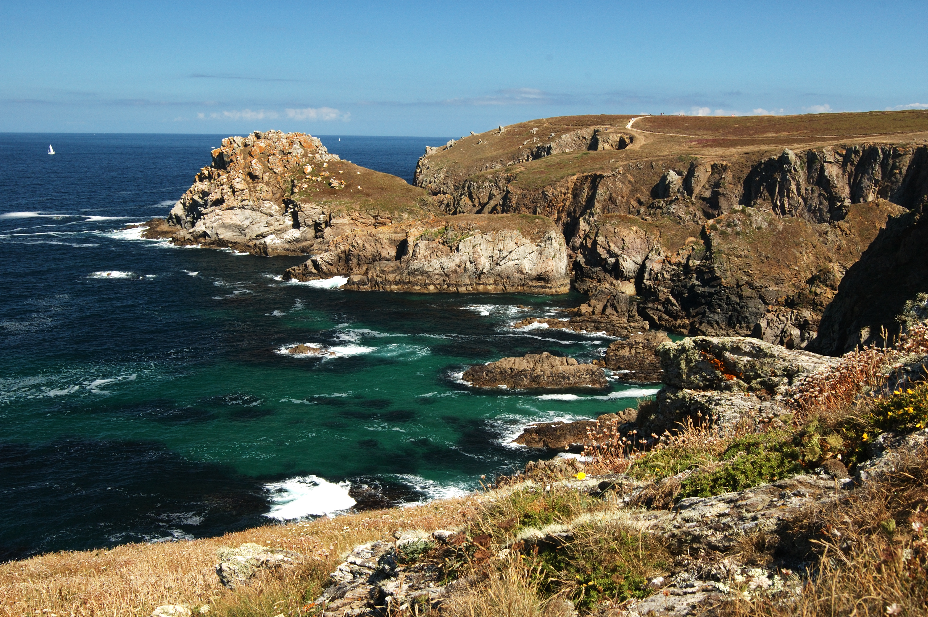 Pointe du Van di Brittany adalah bagian paling barat dari Prancis Metropolitan dan menampilkan iklim laut.