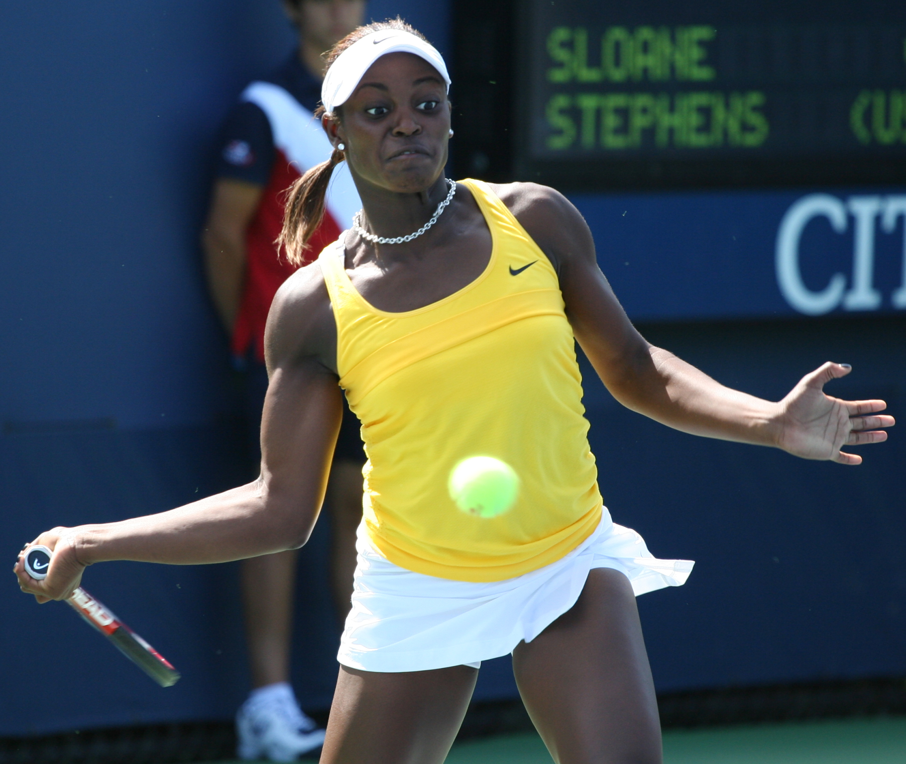 Stephens at the 2009 US Open.